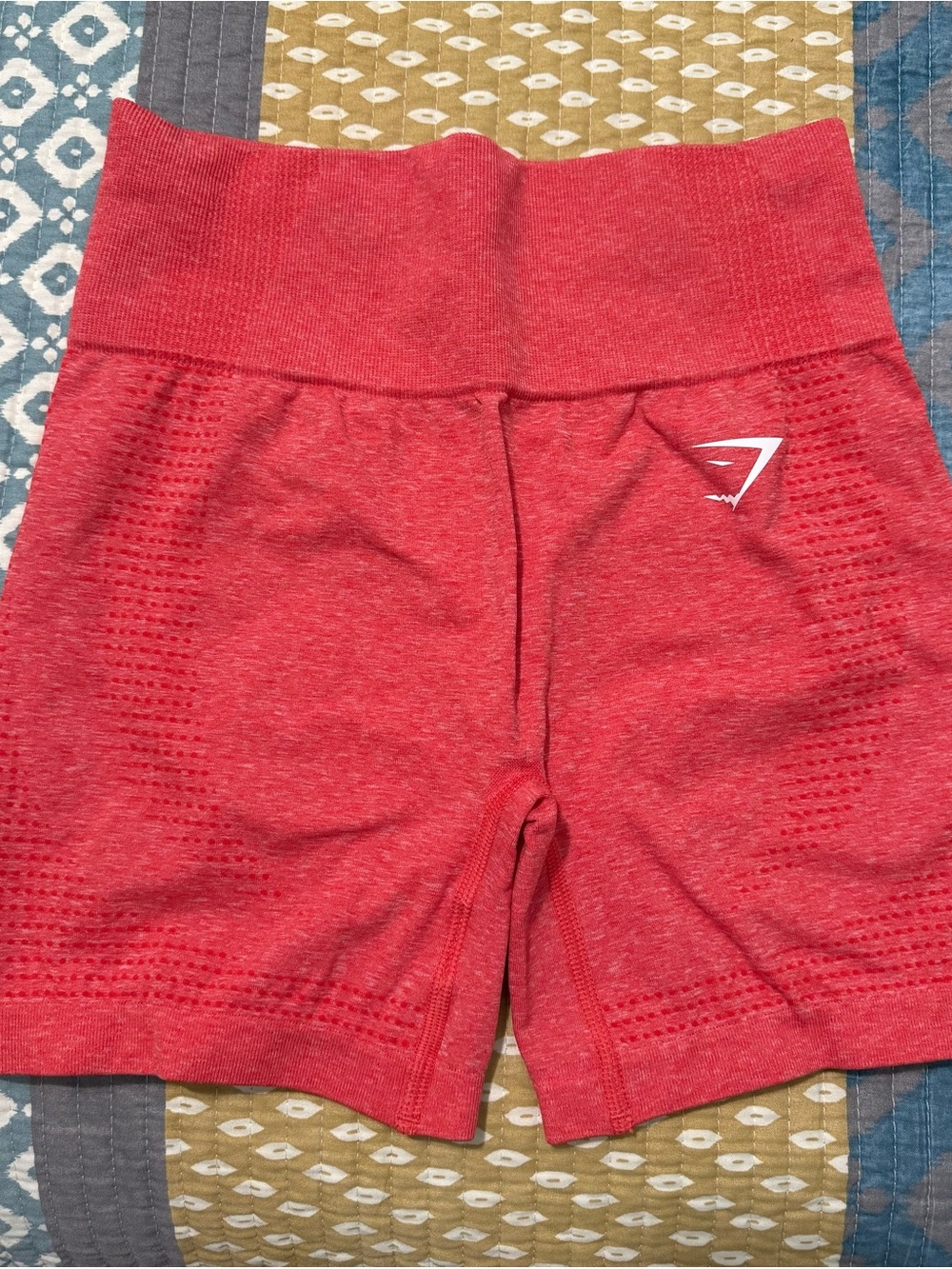 Gymshark Red Seamless High-Waist Bike Shorts